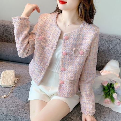 Xiaoxiangfeng women's tweed short coat spring and autumn 2024 new style high-end temperament little man's top autumn and winter