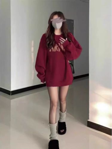 High-quality cotton composite CVC ribbed round neck printed sweatshirt for women and couples, regular, lined