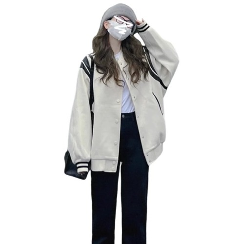 Small Korean style top thin baseball jacket jacket for women spring and autumn 2024 new style high-end