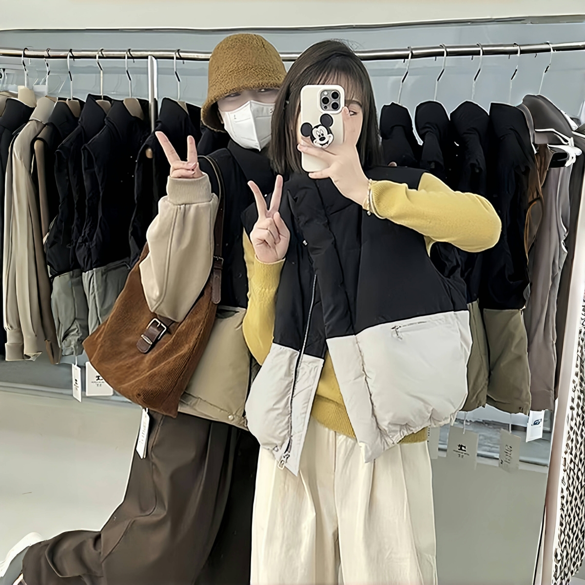 實拍韓版羽絨服馬甲女生休閒氣質時尚背心短款立領無袖ins潮流