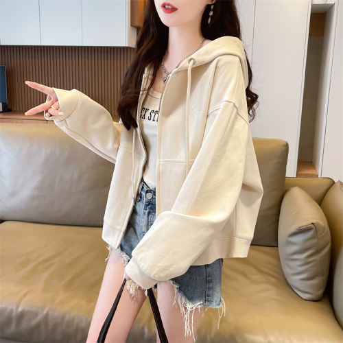 Real shot of imitation cotton Chinese cotton zipper jacket 2024 autumn new top cardigan jacket for women