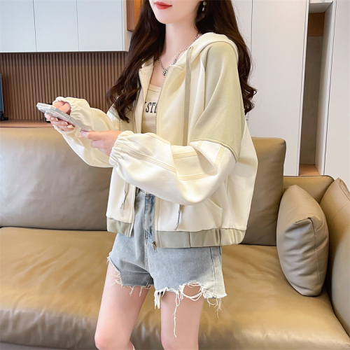 Real shot of imitation cotton Chinese cotton zipper jacket 2024 autumn new top cardigan jacket for women