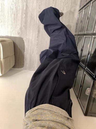 American Retro Navy Blue High-Waisted Loose Wide-Leg Straight Leg Casual Pants for Women in Harajuku Style