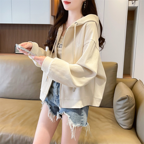 Real shot of imitation cotton Chinese cotton zipper jacket 2024 autumn new top cardigan jacket for women