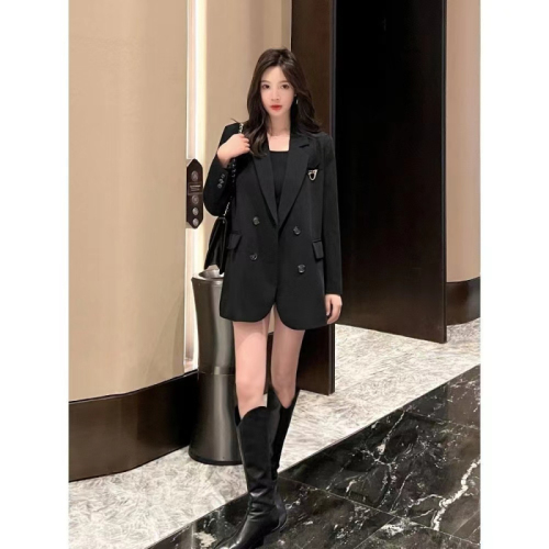 High-end loose blazer women's spring and autumn new British style slim and temperament small suit