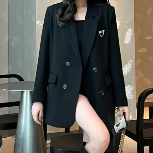 High-end loose blazer women's spring and autumn new British style slim and temperament small suit