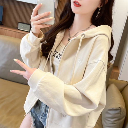 Real shot of imitation cotton Chinese cotton zipper jacket 2024 autumn new top cardigan jacket for women