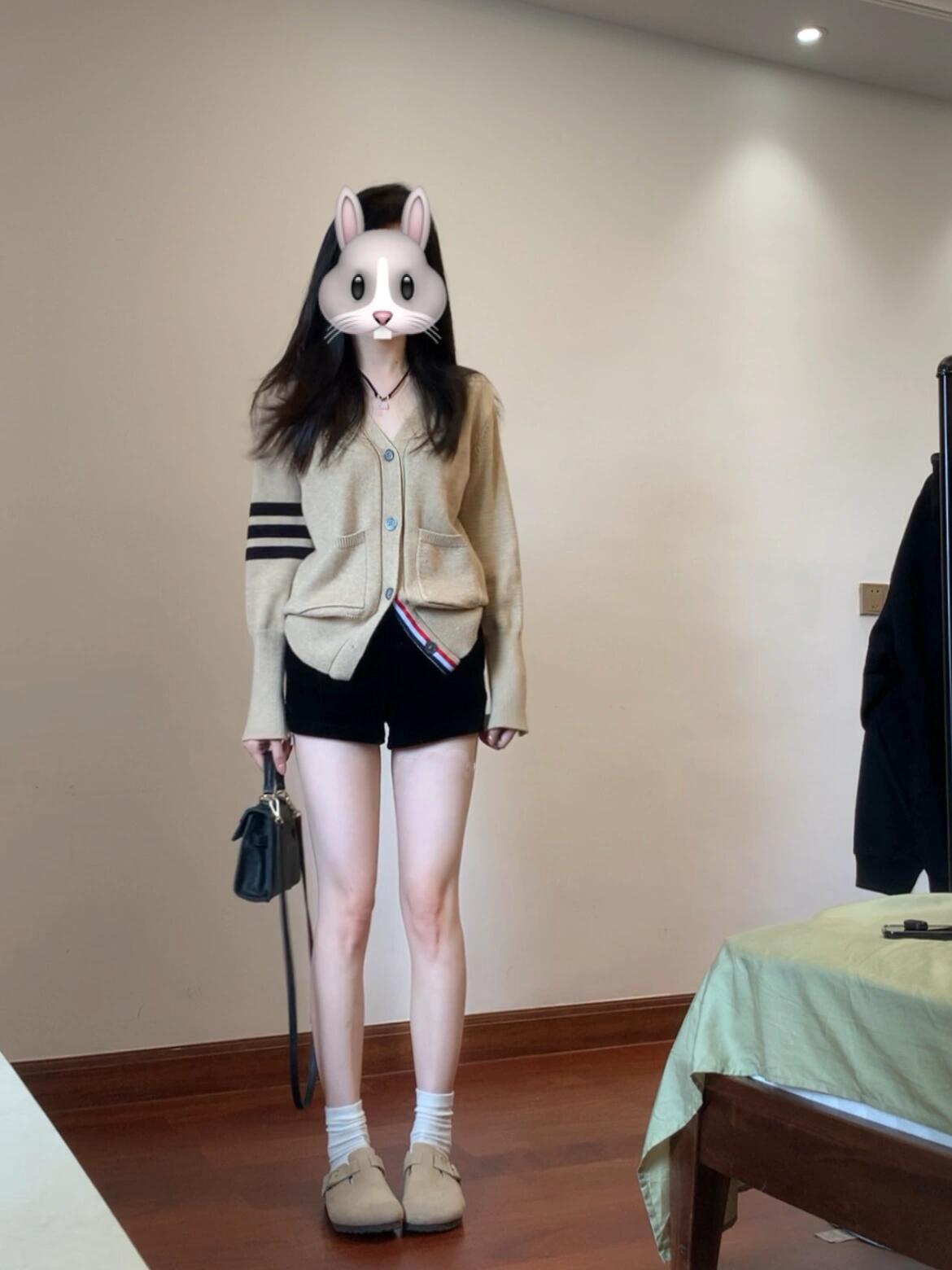 撞色V領軟糯毛衣開衫女2024早秋季新款慵懶學院風針織衫外套上衣