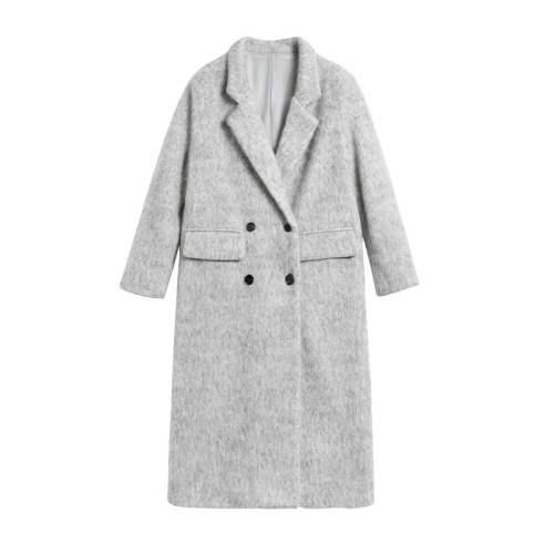 Korean Hepburn style woolen coat for women autumn and winter new high-end small medium-length woolen coat