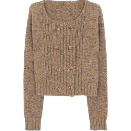 Knitted cardigan for women in autumn 2024 new design top with high-end sense and long-sleeved sweater jacket