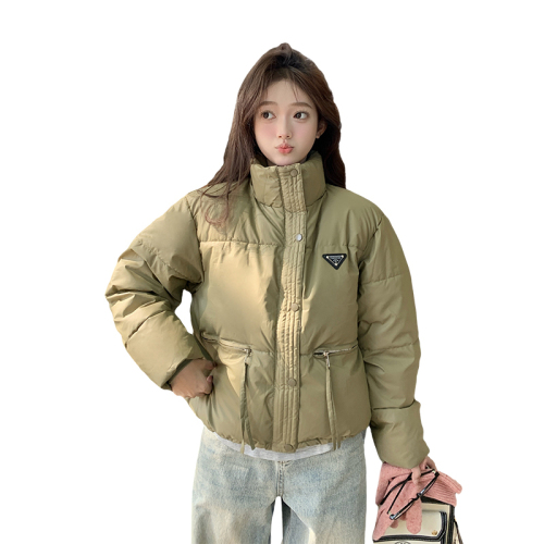 Actual shot of 2024 new thin and warm down-padded jacket for women, short fashion stand-up collar, autumn and winter small jacket