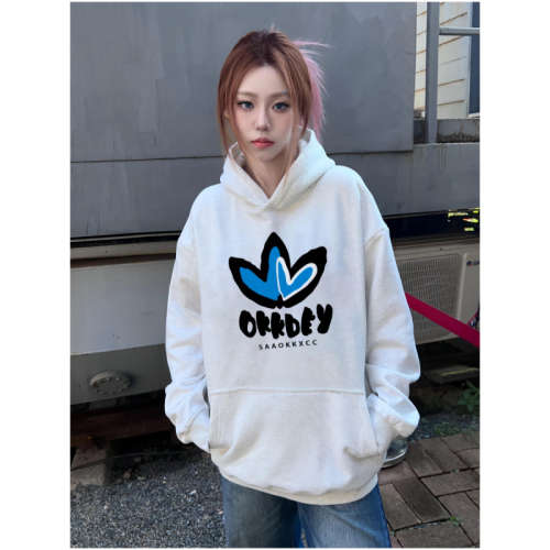 Anti-pilling imitation cotton Chinese cotton silver fox velvet 400g milk silk 310G quality double layer hooded sweatshirt for men and women in autumn