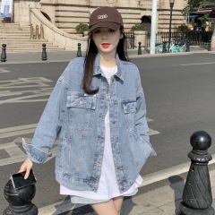 Spring and Autumn 2024 New Denim Clothes Short Fashion Jackets Tops Small Loose Early Spring Jackets Women
