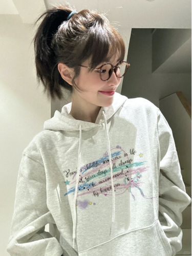 Anti-pilling imitation cotton Chinese cotton silver fox velvet 400g milk silk 310G quality double layer hooded sweatshirt for men and women in autumn