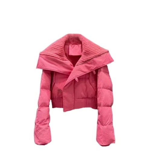 Internet celebrity niche high-end street down jacket for women small winter pink high-waisted short cotton jacket trendy brand