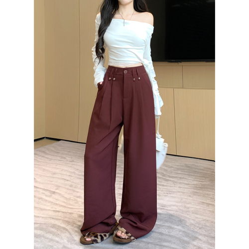 Real shot!  2024 Autumn New Design Personalized Drape Casual Pants Slim Suit Pants Women