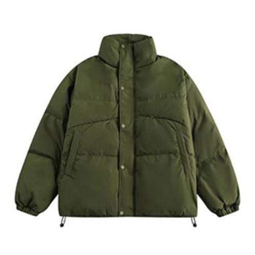 I'm Hungry Again Army Green Collar Down Jacket Women's Winter Short Niche Design Warm Bread Jacket Thick Jacket