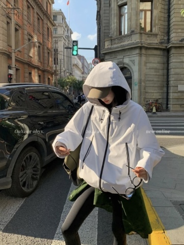 Just Ouyang 9/19 20 o'clock Gropcor* wear stand-up collar hooded outdoor jacket jacket