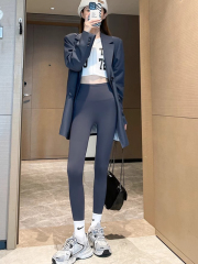 Shark Pants Women's Outer Wear 2024 New High Waist Tummy Control Yoga Fitness Barbie Spring and Autumn Leggings