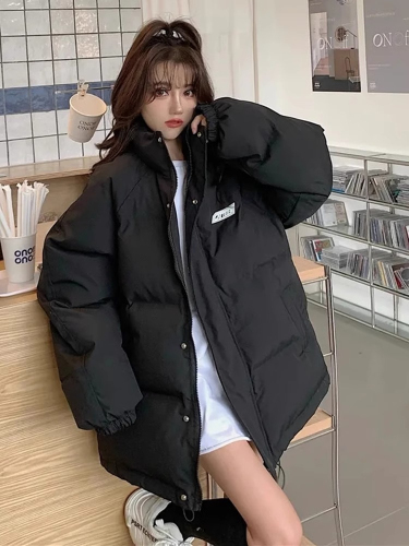 Small short down jacket for women in winter 2024 new student bread coat loose and light jacket thickened