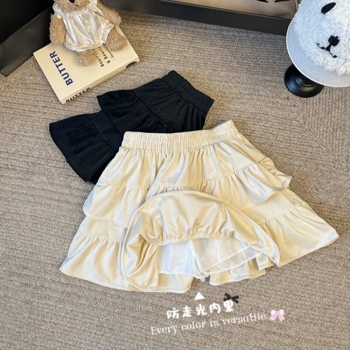 Actual photos of new autumn and winter velvet skirts, Korean style, versatile, comfortable and stylish short skirts, versatile and fashionable