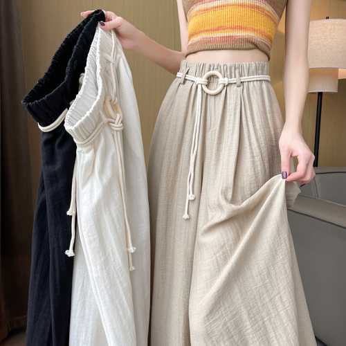 Drapey wide-leg culottes for women, new tall floor-length culottes, slim and super loose Yamamoto trousers