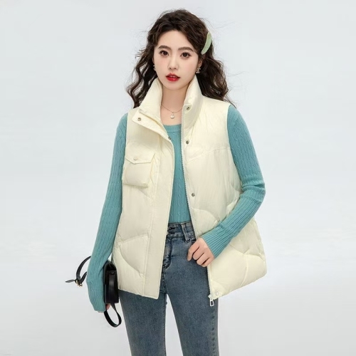 Small fragrant style vest for women high-end 2024 autumn and winter new fashion temperament casual stand-up collar vest fashionable vest