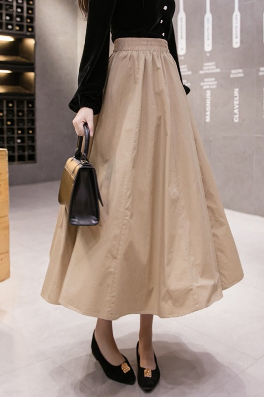Japanese skirt 2024 new large size umbrella skirt Helburn large swing skirt autumn