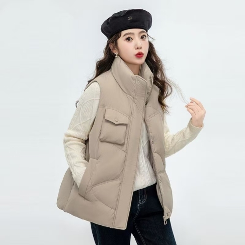 Small fragrant style vest for women high-end 2024 autumn and winter new fashion temperament casual stand-up collar vest fashionable vest