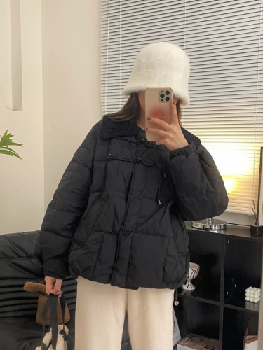 Short New Chinese Style National Style Light Down Cotton Jacket Women's Winter 2024 New Small Plate Button Cotton Jacket