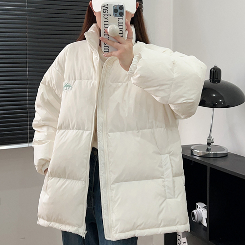 Couple wear cotton coat for women 2024 winter new Korean version small loose thickened cotton coat cotton jacket bread coat