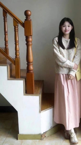 Korean style rainbow dot zipper round neck knitted sweater for women, gentle, lazy style, age-reducing, versatile cardigan jacket top