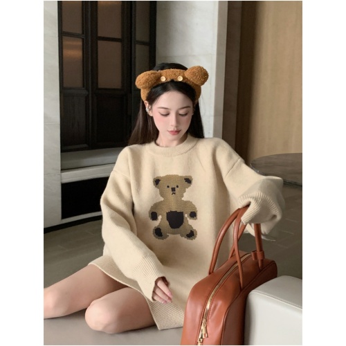 Lazy style soft waxy letter sweater women's autumn loose pullover sweater long-sleeved couple top