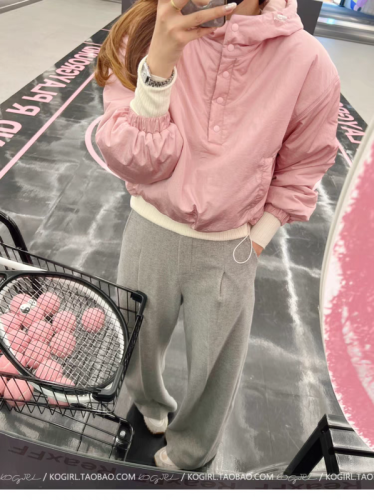 New hooded casual drawstring pullover solid color versatile sweatshirt and cotton coat