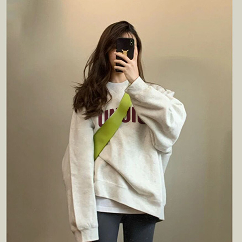 2 types of autumn fabrics 2 types of winter fabrics Autumn and winter loose sweatshirts Chinese cotton style with back collar