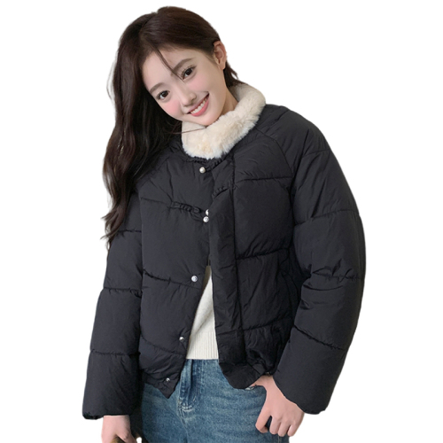 Actual shot of new Chinese style Chinese-style buckle down jacket and cotton-padded jacket for women 2024 winter new style short cotton-padded jacket