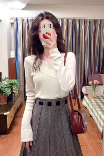 Women's new autumn and winter sweaters, Xiaoxiang lazy style sweater with bottoming, slim, chic and beautiful top