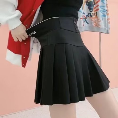 Skirt Spring and Autumn New Style Belly Support A-Line Skirt Half-length Maternity Short Skirt Pleated Skirt Autumn and Winter Clothes