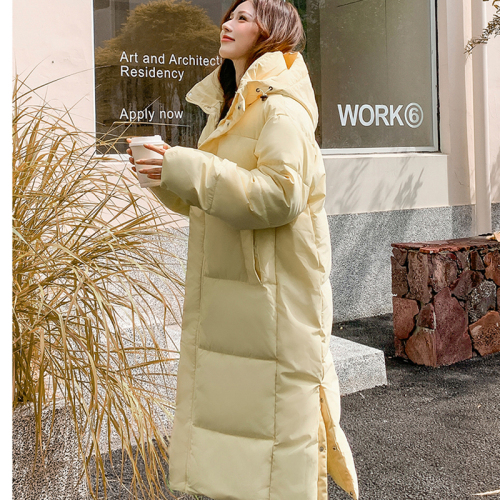 Winter 2024 new cotton coat, mid-length design, fashionable and versatile, loose down cotton coat