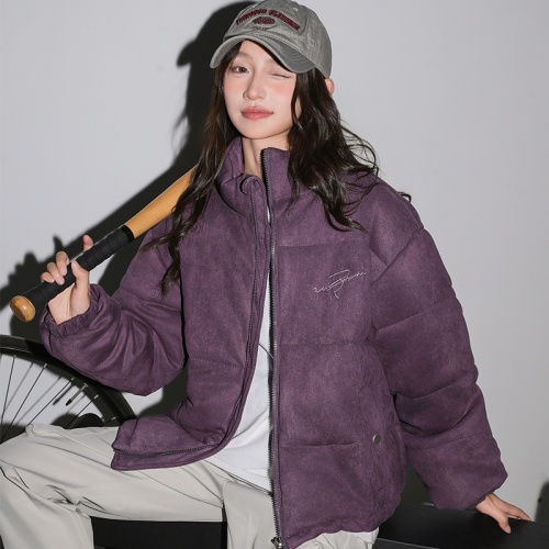 Actual shot of new Chinese style Chinese-style buckle down jacket and cotton-padded jacket for women 2024 winter new style short cotton-padded jacket