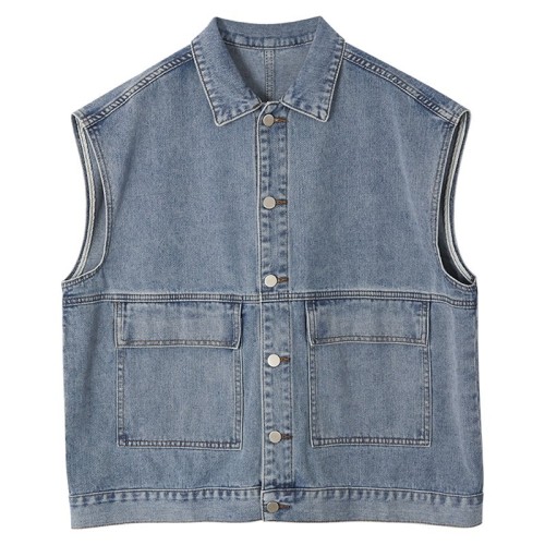 Korean version  spring and summer new denim vest trendy loose and versatile sleeveless outer vest vest for women