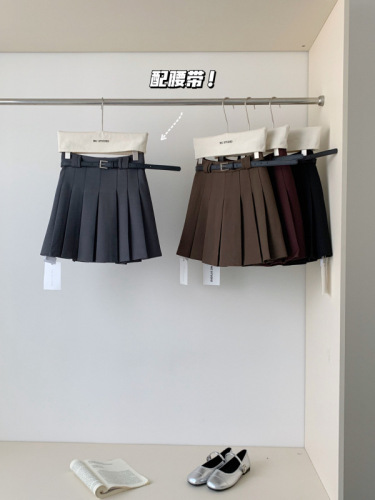 Pleated skirt, high quality campus suit, pleated skirt, high waist slimming classic skirt