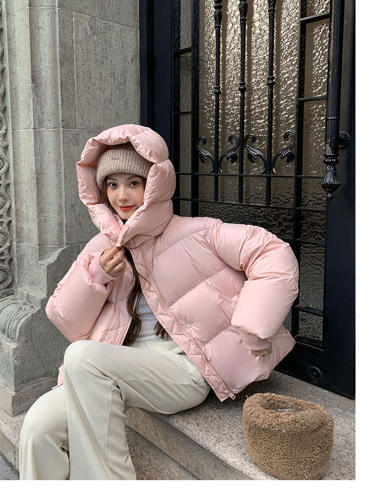 2024 new Maillard ultra-light and thickened little puff winter coat down cotton coat women's short cotton coat