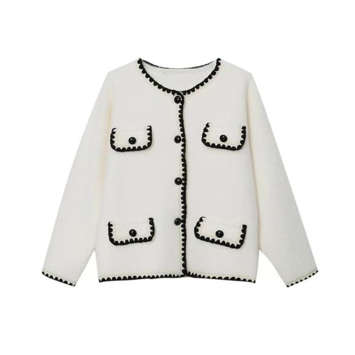 Xiaoxiangfeng knitted cardigan women's spring and autumn new sweater jacket 2024 high-end top short style outer wear