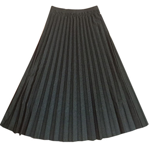 Actual shot of woolen skirt, pleated skirt for women, autumn and winter mid-length skirt