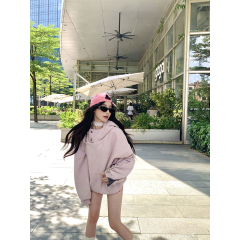 Shot on Saint Martin Weekend, Women's Vintage American Style Hooded Sweatshirt Design, Loose Casual Cardigan Top