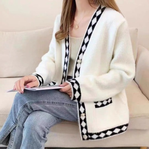 Xiaoxiangfeng coat women's autumn and winter 2024 new women's sweater mink velvet knitted cardigan loose outer wear versatile thick