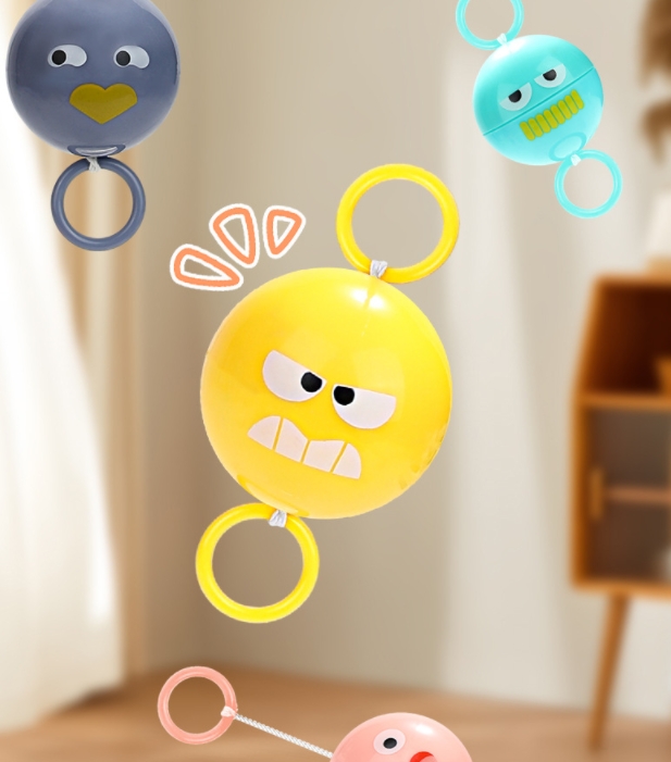 New luminous whistle fly ball children's toy flash pull string nostalgic exercise hand-eye coordination childhood nostalgic creativity