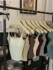 ~ Fall/Winter New Solid Warm Crew Neck Camisole Top for Layering, Sleeveless Upper Body