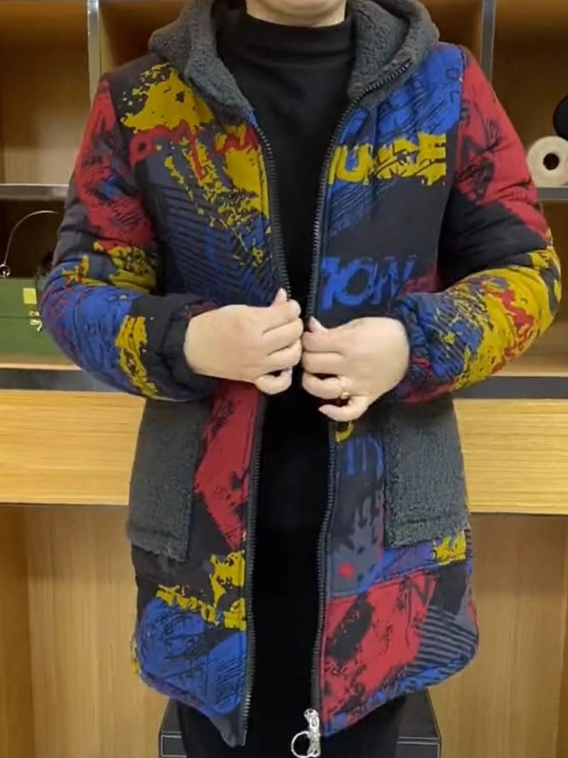 中老年媽媽裝加絨加厚棉衣女冬季新款時尚百搭棉服保暖衣顯瘦棉襖